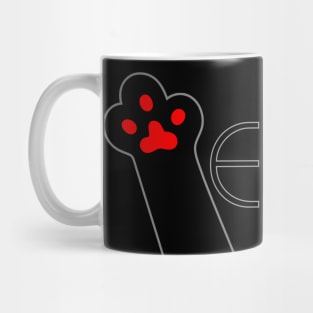 Skeptic kitty paws Mug